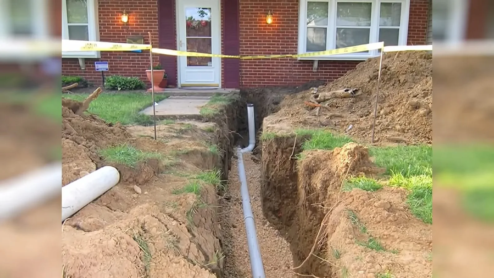 A trenchless sewer liner being fed into an existing pipe, representing plumbing service in Dunwoody, GA
